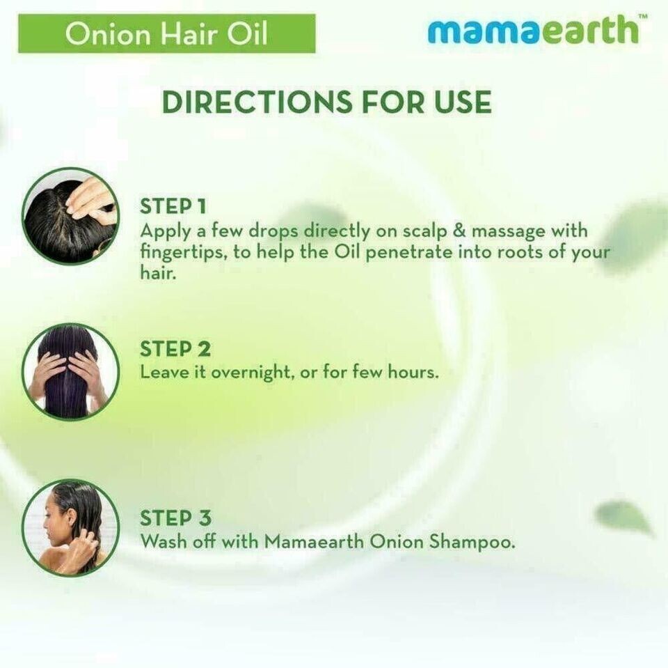 Mamaearth Onion Hair oil 100ml / Hair Fall Control / Boost hair growth  Free Shi